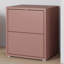 Chadwic Modern 2-drawer chest of drawers, engineered wood, terrakotta, 49.8 cm W x 57.5 cm H x 34.9 cm D