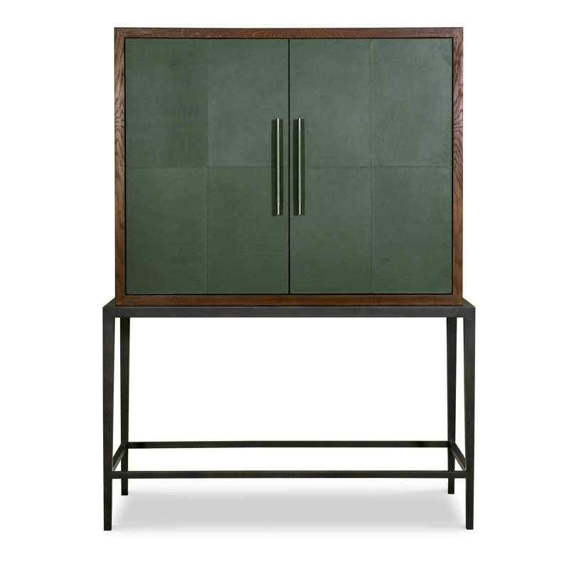 Grand Tour Furniture Solid Wood Bar Cabinet, Evergreen