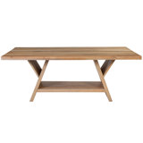 Ravenna 78" Wide Mango Wood Dining Table, Natural