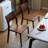 Black walnut modern dining table sets-111067947