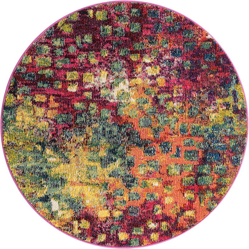 Mélange contemporain de prairies, Rond 3 pi 3 po