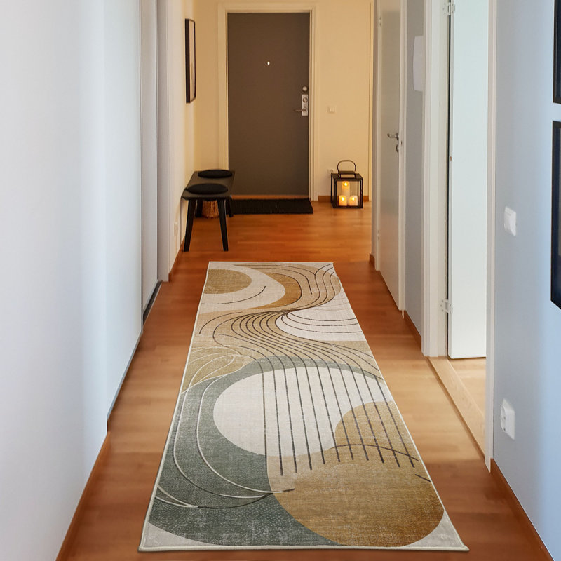 Machine Printed 229cm X 79cm Area Rug
