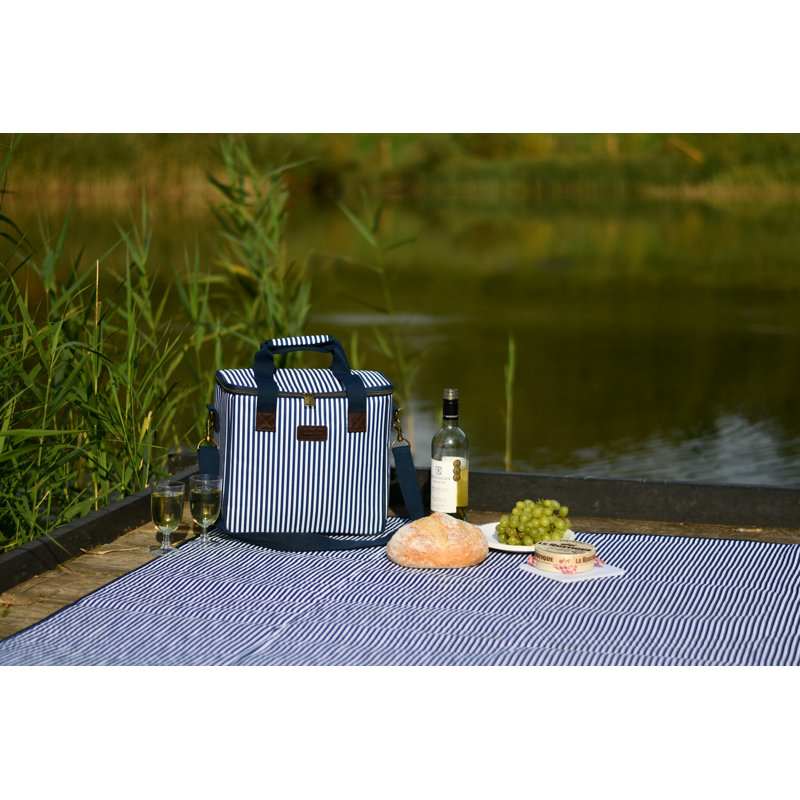 Three Rivers Picnic Cooler in White