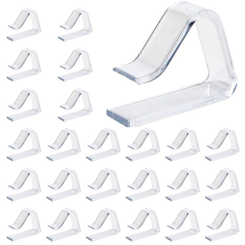 Accessoire de table en plastique / acrylique sans motif Aadithya - ensemble de 24