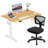 Office Set: Mesh Office Chair And Electric Standing Desk-114530666