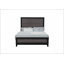 Grand lit Soluto gris et noir 