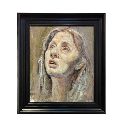 Fille de rêve | Par Boby Abraham | Huile sur toile | Peinture encadrée