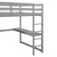 Lit mezzanine en bois avec garde-robe intégré-1450775420