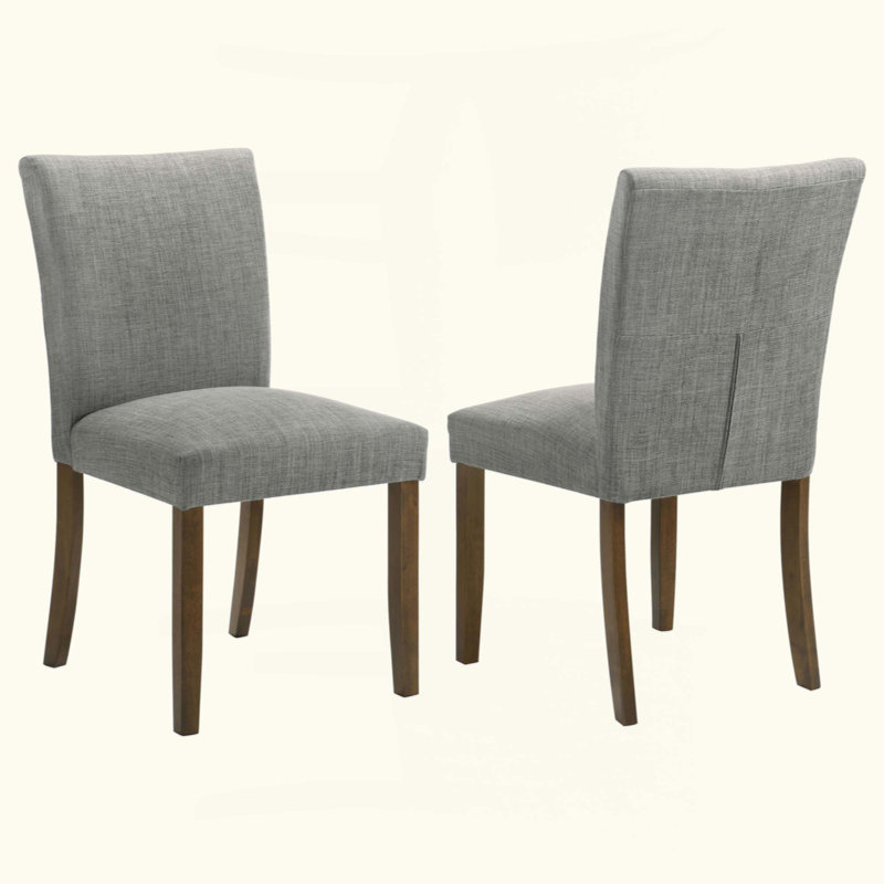 Ensemble de deux chaises de salle à manger contemporaines rembourrées, idéales pour un usage quotidien, les pique-niques et les réceptions