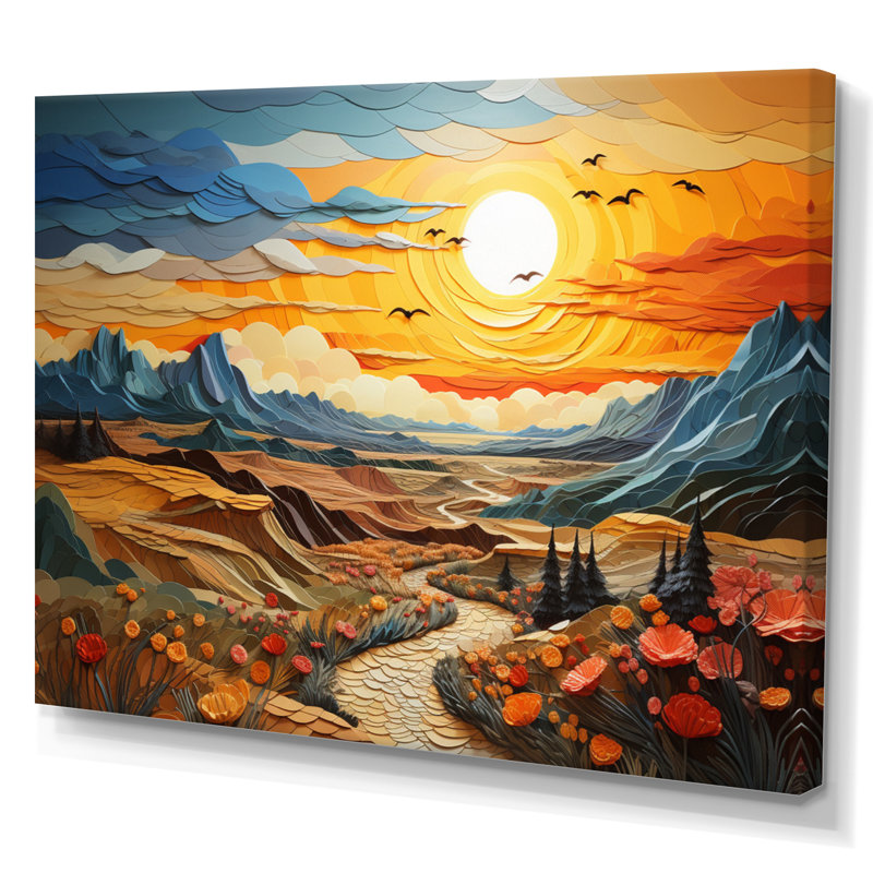 Nevada Canyon Mirage II - impression, H 30 po x l 40 po x P 1,5 po, Toile tendue