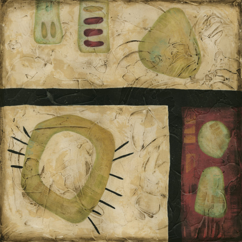 Stone Tile I by Nancy Slocum - Wrapped Canvas Print, 122cm H x 122cm W x 3.8cm D