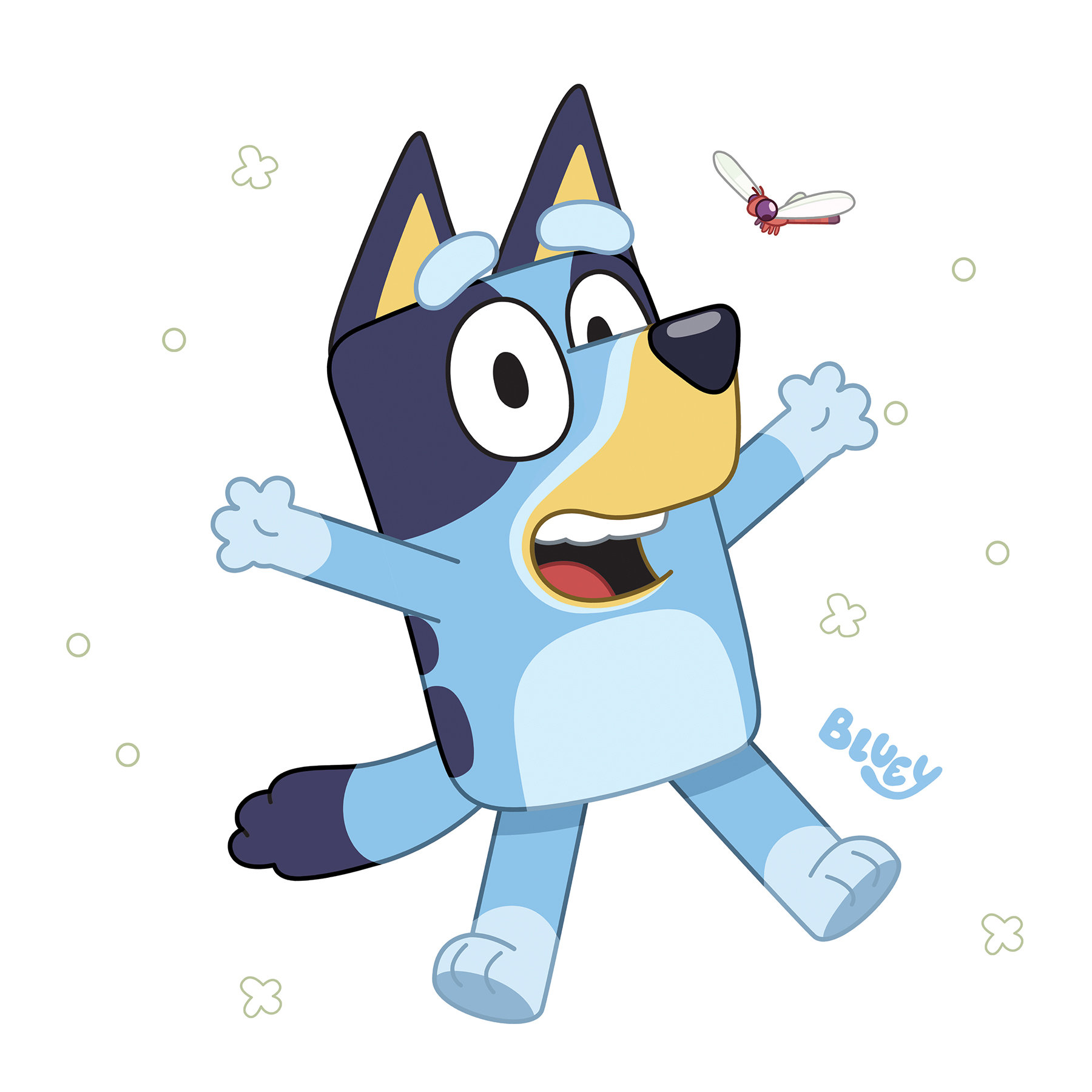 Bluey Character Peel and Stick Wall Decals