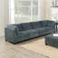Ensemble de canapé modulaire en chenille gris de 8 pièces pour salon
