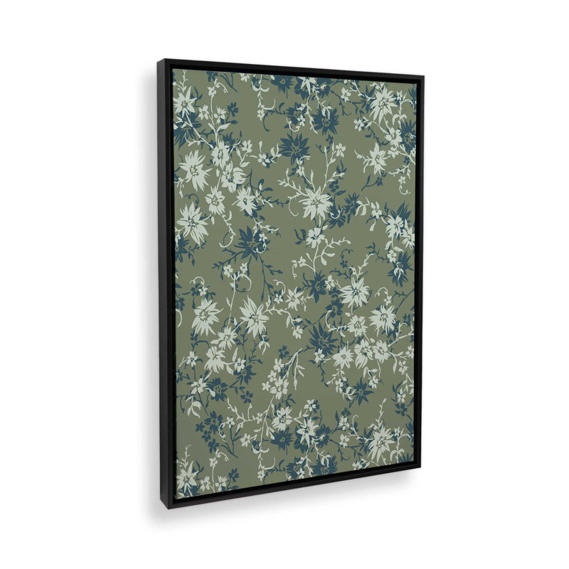 "Florada 3" par Garima Dhawan, impression sur toile, Noir, Cadre flottant, H 16 po x l 12 po