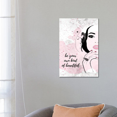 Beautiful You 1 Piece Wrapped Canvas Wall Art