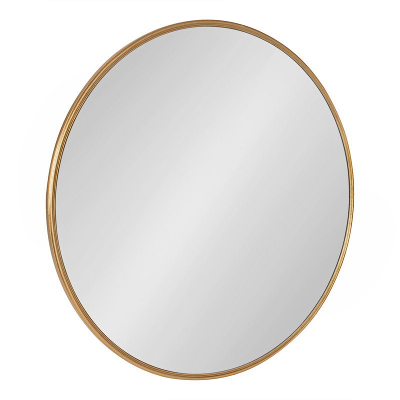 Minuet Engineered Wood Flat Mirror, 30" x 30", Gold