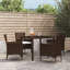 Red Barrel Studio® 5 Piece Patio Dining Set With Cushions Poly Rattan-428219044-444369671-442314263
