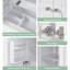 Meuble-lavabo blanc 30 po sans assemblage