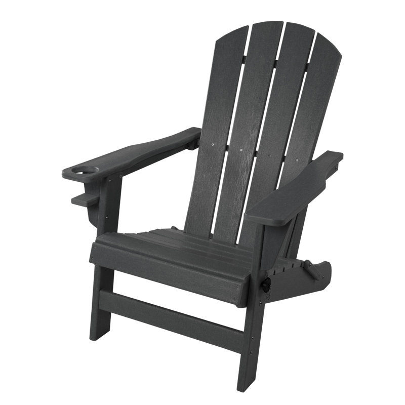  Chaise de patio pliante Adirondack, Gris