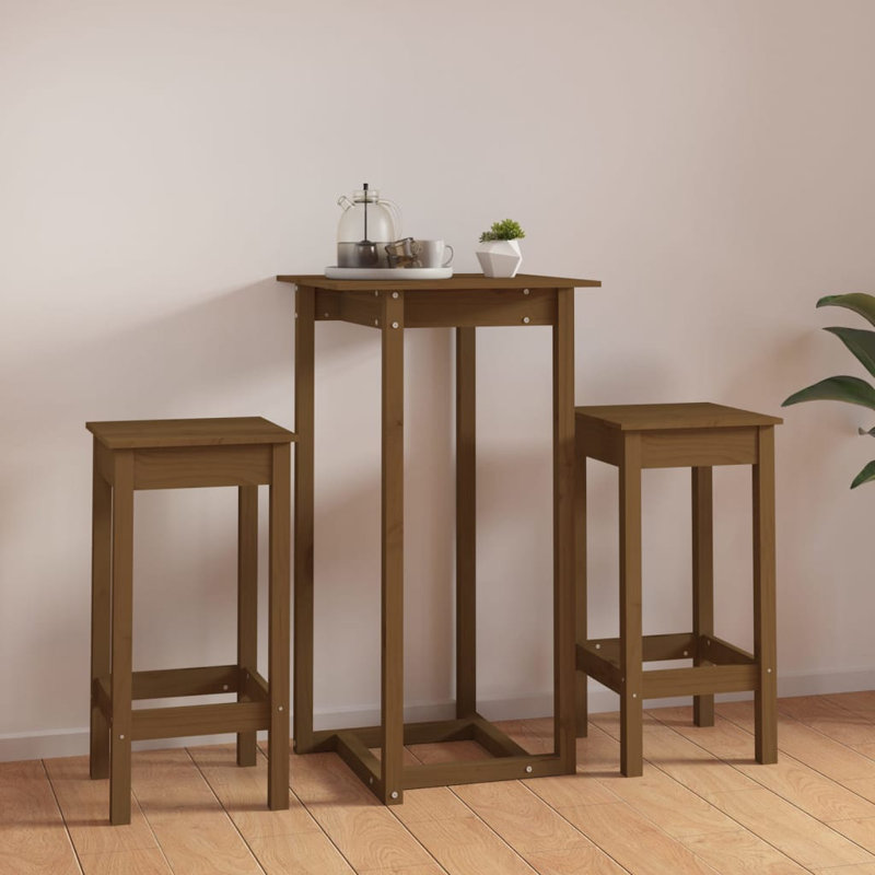 O'Hanlon Solid Wood Dining Set, Brown