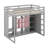 Wood Loft Bed With Wardrobe, Storage Shelves And Cabinet-116489206-116489207