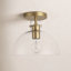 Martins Single Light Semi Flush Mount