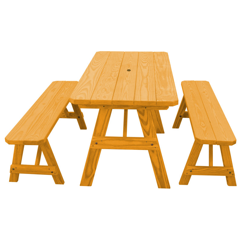 Table de pique-nique Roselawn, 44 x 27 x 30, Naturel
