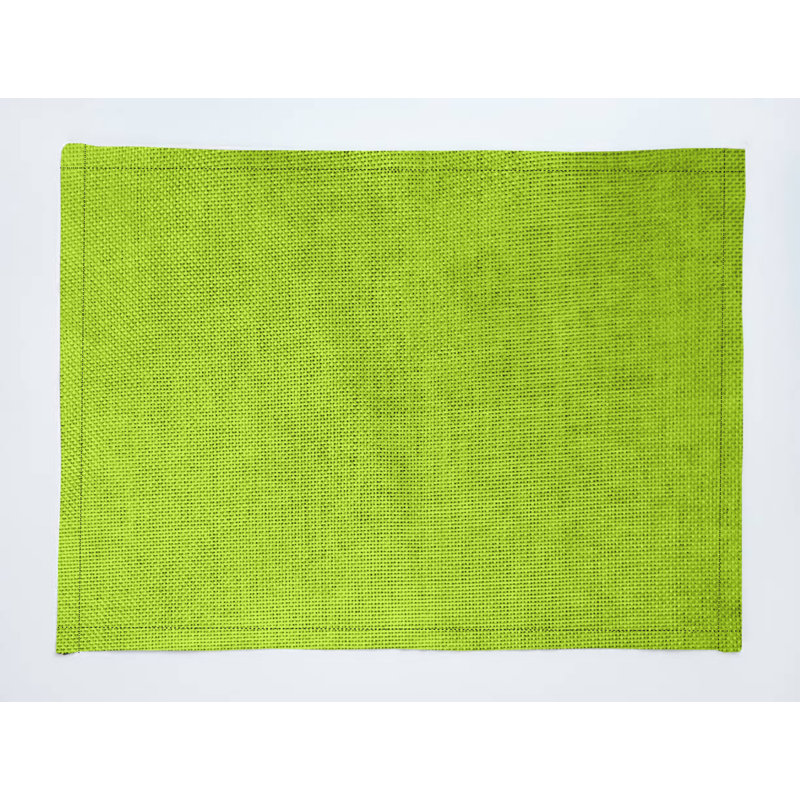 Napperons en faux jute, Vert lime