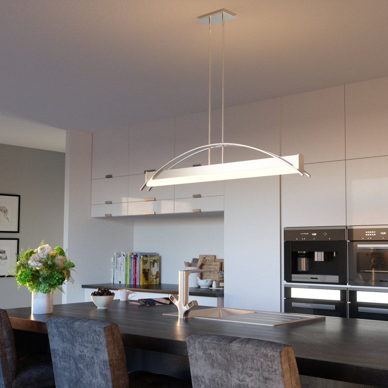 Luminaire suspendu géométrique à 1 lumière DEL