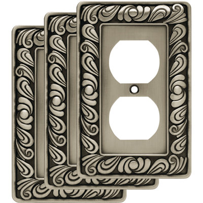 Paisley 1-Gang Duplex Outlet Wall Plate