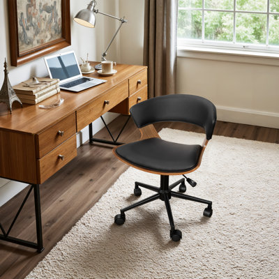 Levnis 360° Swivel Faux Leather Home Office Desk Chair