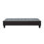 Base de lit tapissier Modern Bed, base de lit en bois, gris foncé