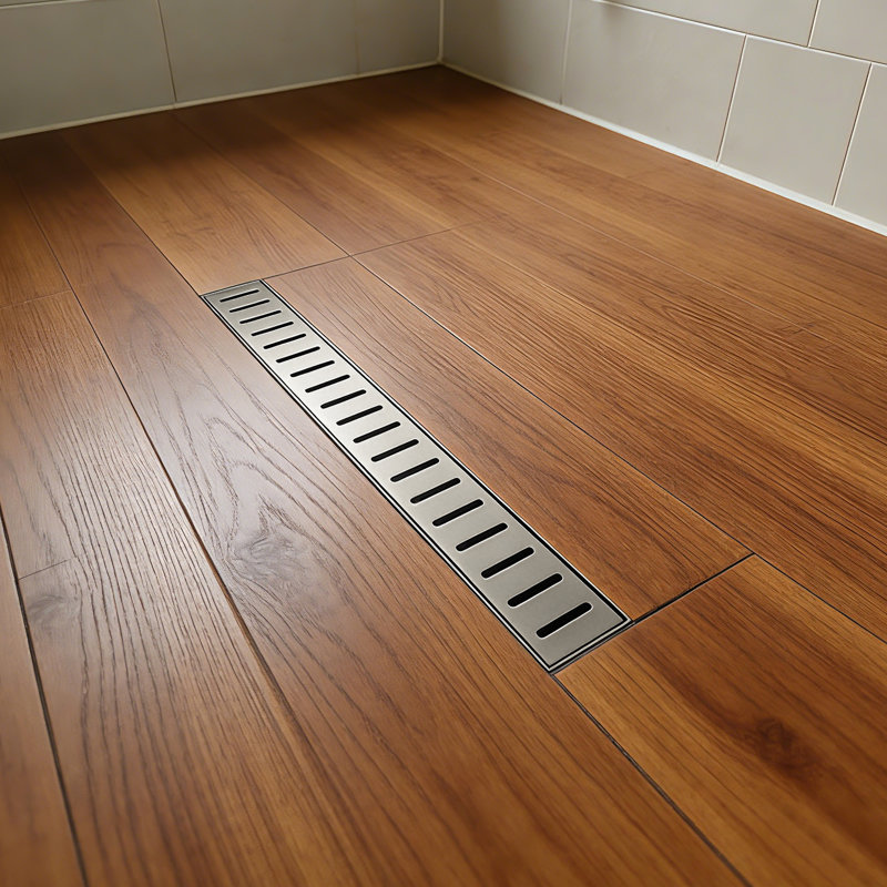 Shower Drain Linear Shower Drain 18 Inch, Brushed Nickel