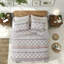 Ensembles de literie en coton, couette réversible moderne à médaillon pour lit double et queen.