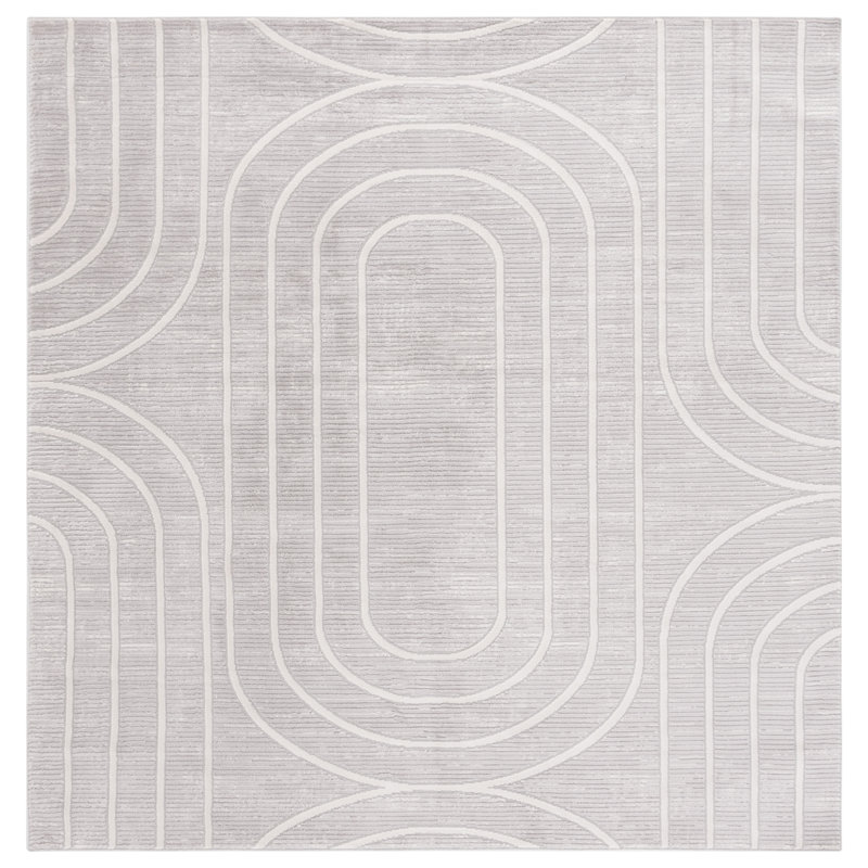 Tapis abstrait Kaillan Performance, Carré 6 pi 7 po
