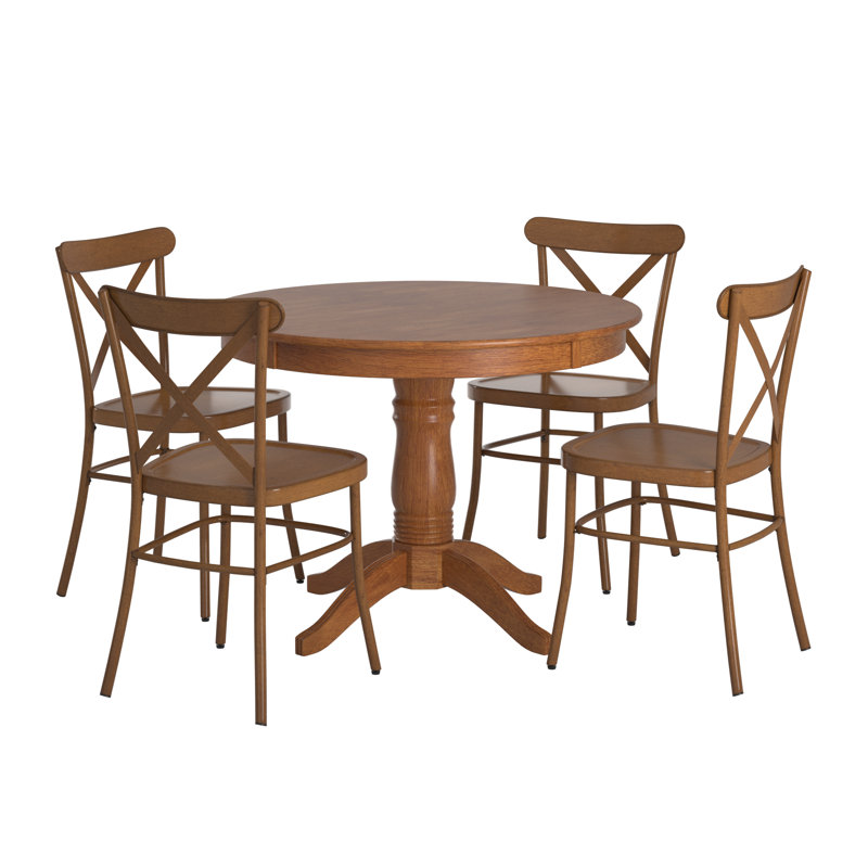 Ensemble repas pour 4 personnes Aliha, Chêne