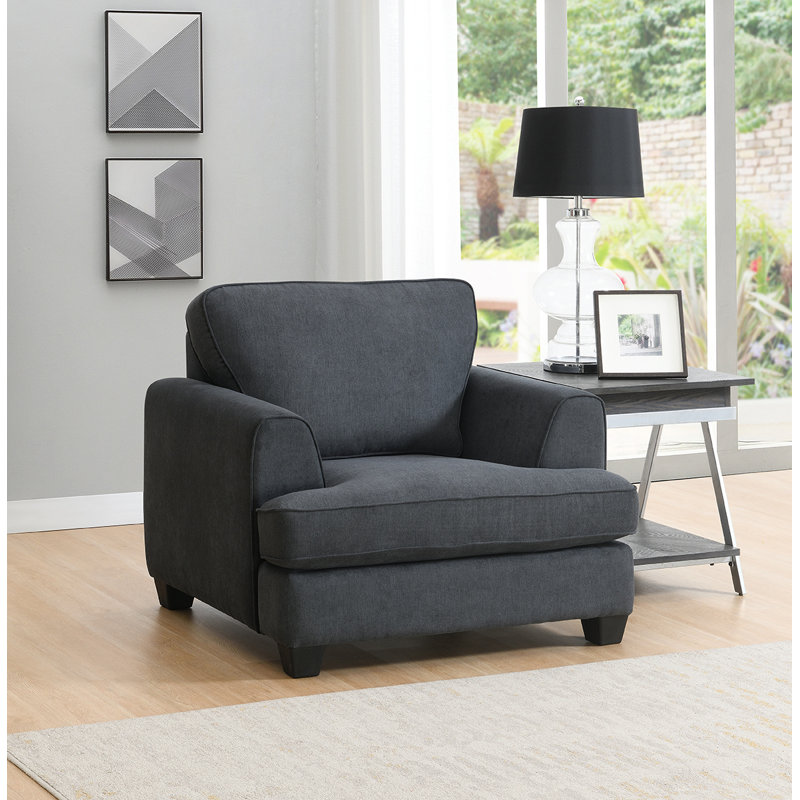 Upholstered Armchair, Graphite
