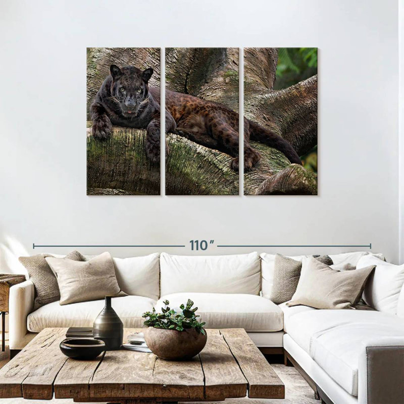 Brampt Mysterious Black Panther, 48" H x 74" W
