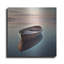 «Wooden Boat On Still Water» par Rey Klimt, art mural en métal