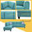 Almarie 97" 2 - Piece Upholstered Sectional-89517807-89517808