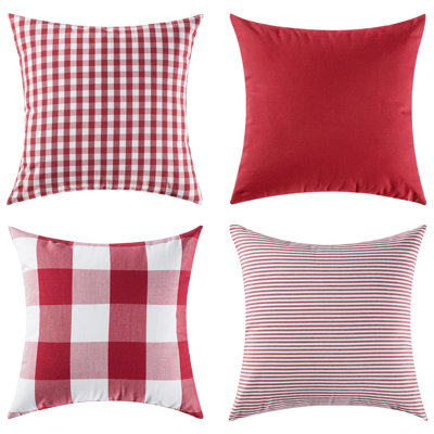 Cotton Blend Throw Pillow