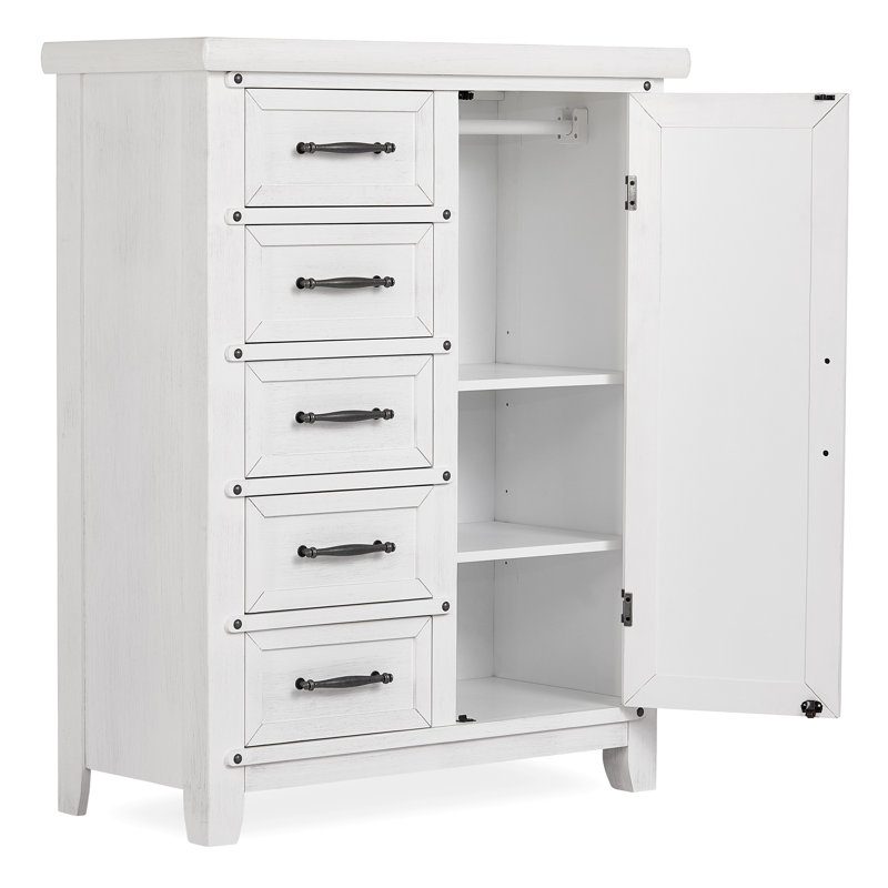 Solid Wood Accent Cabinet, White