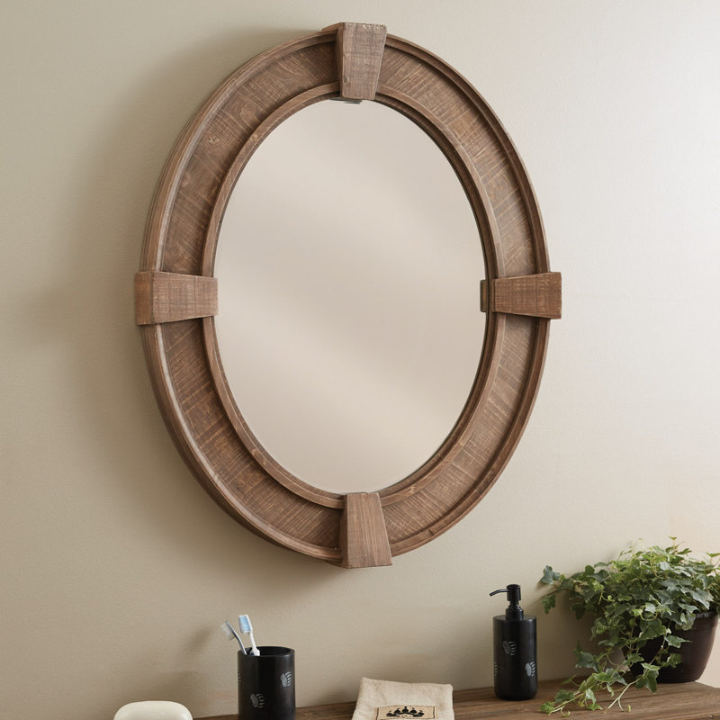 Miroir mural en bois Tecumseth