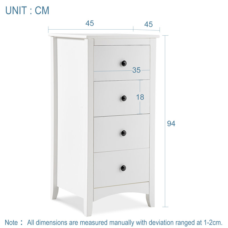 Holzman 45 cm W Bedside Table
