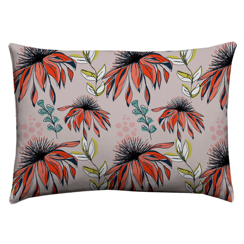 Alatorre Floral Rectangular Cushion