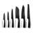 Schmidt Brothers™ Cutlery Jet Black 7-Piece Knife Block Set