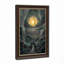 «Stone Archway Under Golden Orb In Layered Teal Landscape», art mural sur toile-1826527259