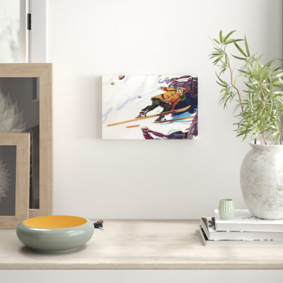 Avalanche Rider - Wrapped Canvas Print