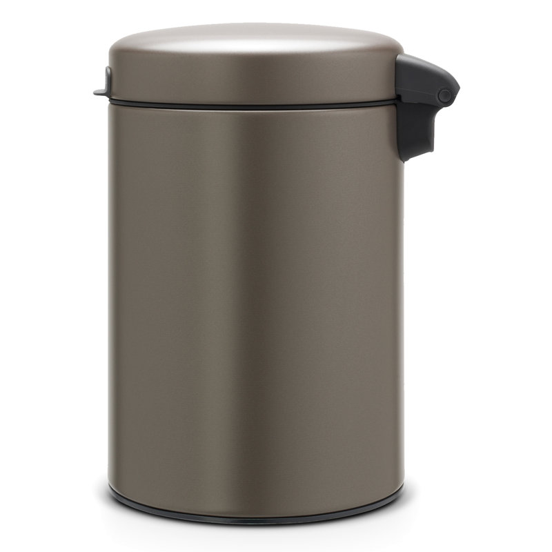 NewIcon 3 Litre Wall Mounted Bin, Platinum