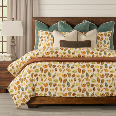 Seashell Print Duvet Cover & Insert Set